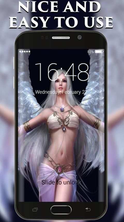 Angel Lock Screen स्क्रीनशॉट 2