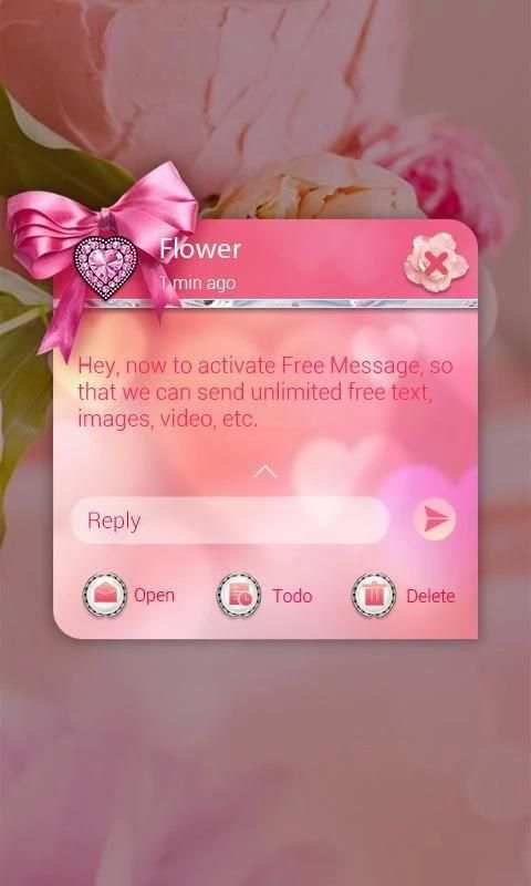 (FREE)GO SMS PRO VISIONS THEME स्क्रीनशॉट 4