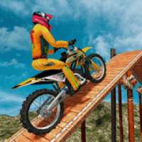 Stunt Bike Racing in the Sky: Ramp Bike Impossible