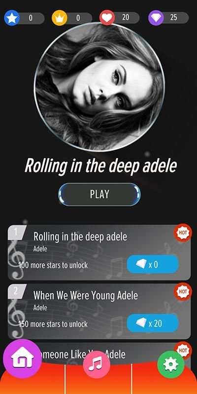 Adele Piano Tiles स्क्रीनशॉट 5