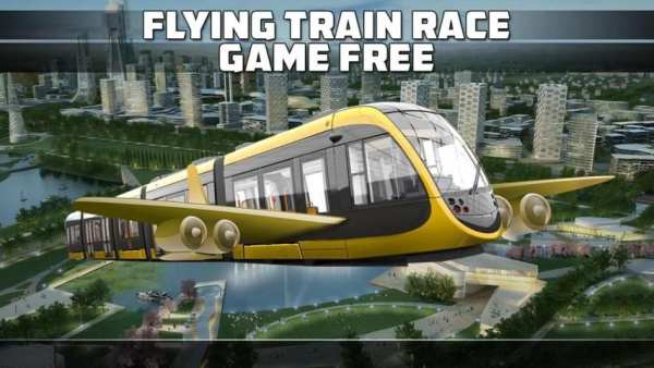 Flying Train Race Game Free 1 تصوير الشاشة