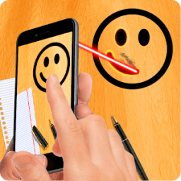 Draw by laser simulator icon