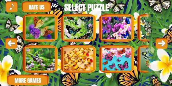 Butterfly jigsaw puzzle स्क्रीनशॉट 3