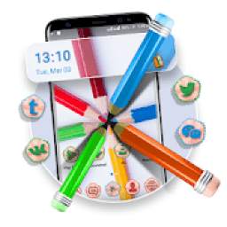 Pencil Color Launcher Theme