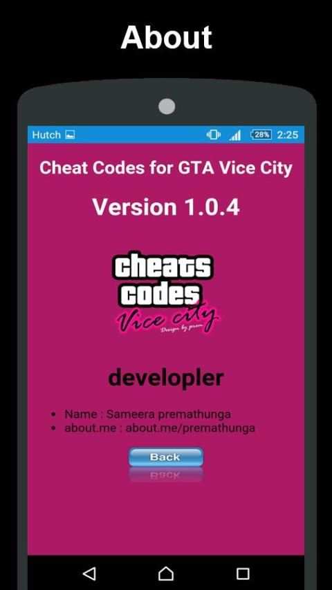 Cheat Codes for GTA Vice City स्क्रीनशॉट 4