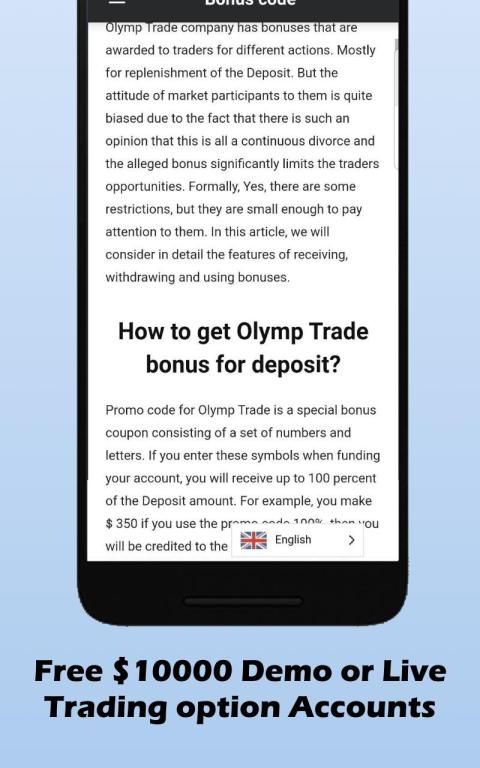 About Olymp Trade - Bonus Code & Trading Guide screenshot 3