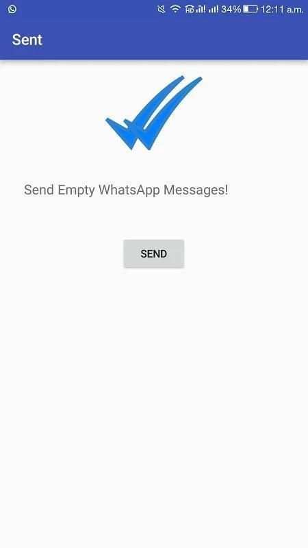 Empty Whatsapp Message screenshot 1