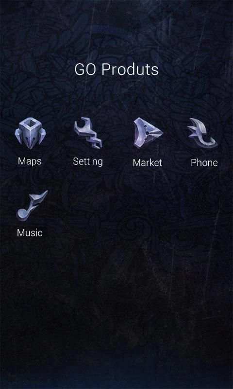 Daimon GO Launcher Theme 1 تصوير الشاشة
