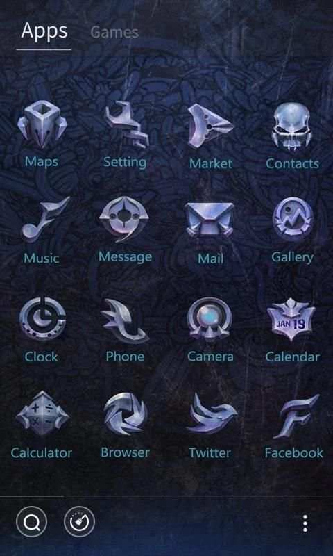 Daimon GO Launcher Theme 2 تصوير الشاشة