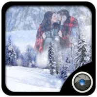 Snowfall Photo Frame