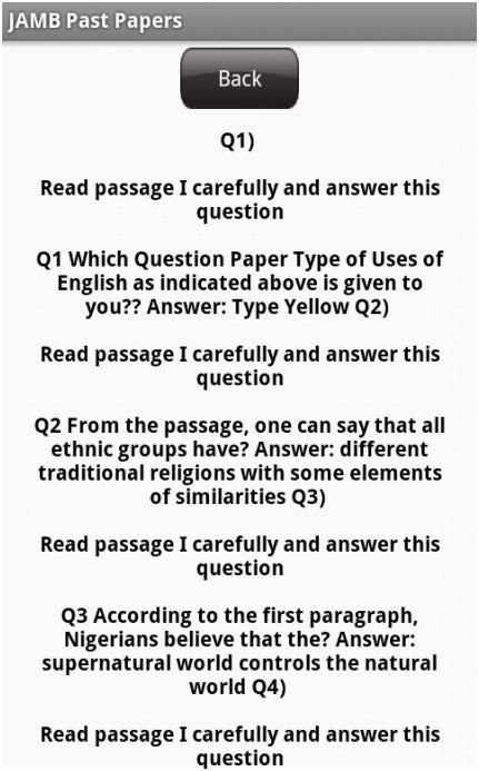 JAMB Past Papers screenshot 5