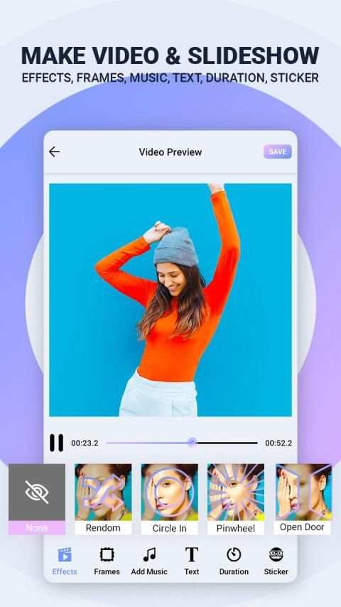 Video maker from photos with music - Video editor स्क्रीनशॉट 3
