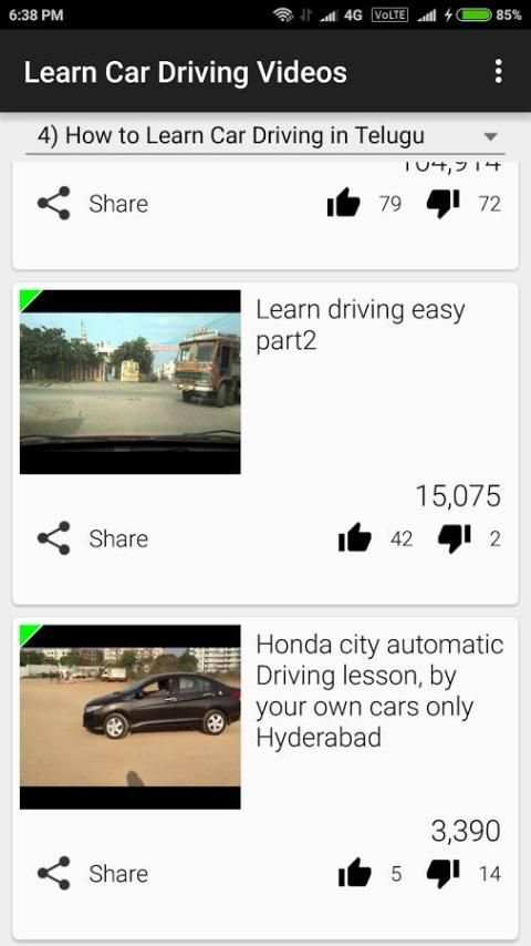 Learn Car Driving Video screenshot 3