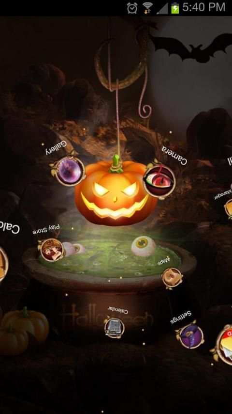 Next Launcher Theme Halloween screenshot 4