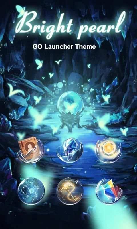 Bright Pearl GO Launcher Theme 5 تصوير الشاشة