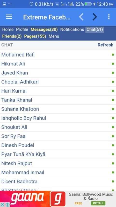 Extreme Facebook Lite screenshot 1