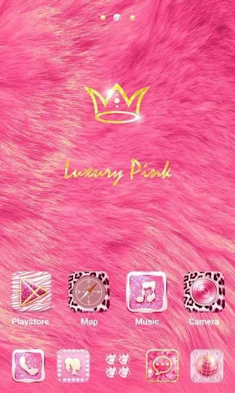 (FREE) Luxury Pink GO Theme 4 تصوير الشاشة