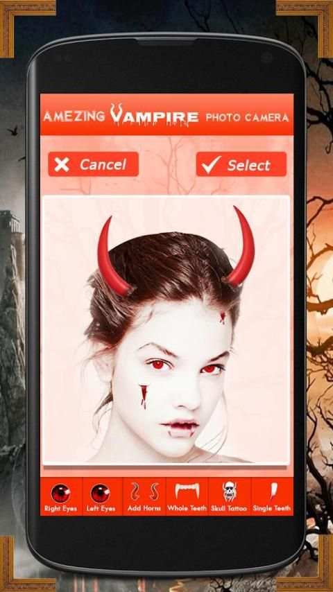Amazing Vampire Photo Camera 4 تصوير الشاشة