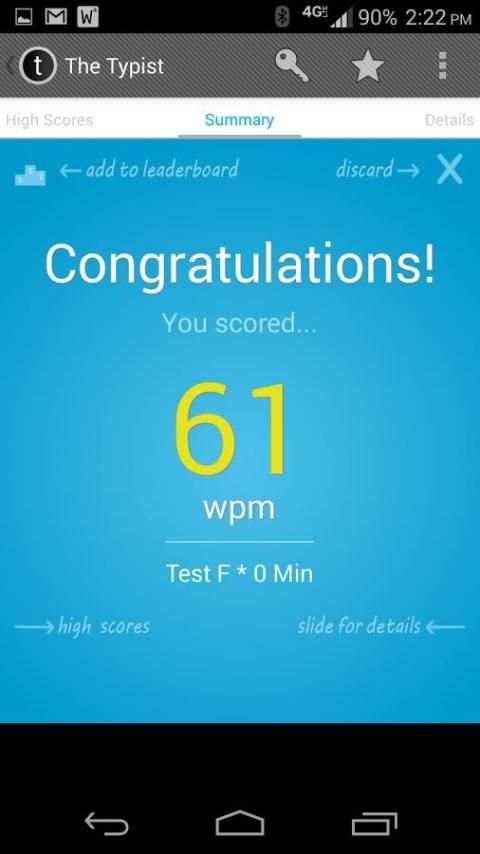 Typist: A Quick Typing Test screenshot 5