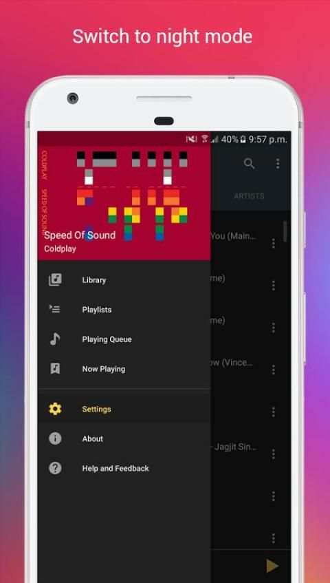 Music Player MP3 Songs Offline 1 تصوير الشاشة