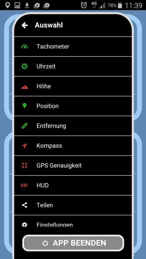 Tachometer km/h mit Entfernungsmesser und HUD स्क्रीनशॉट 1