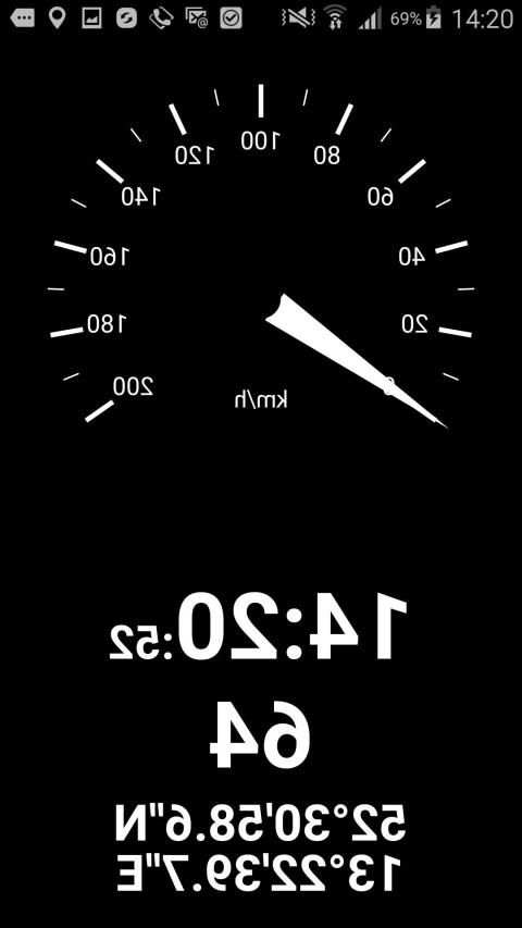 Tachometer km/h mit Entfernungsmesser und HUD स्क्रीनशॉट 5