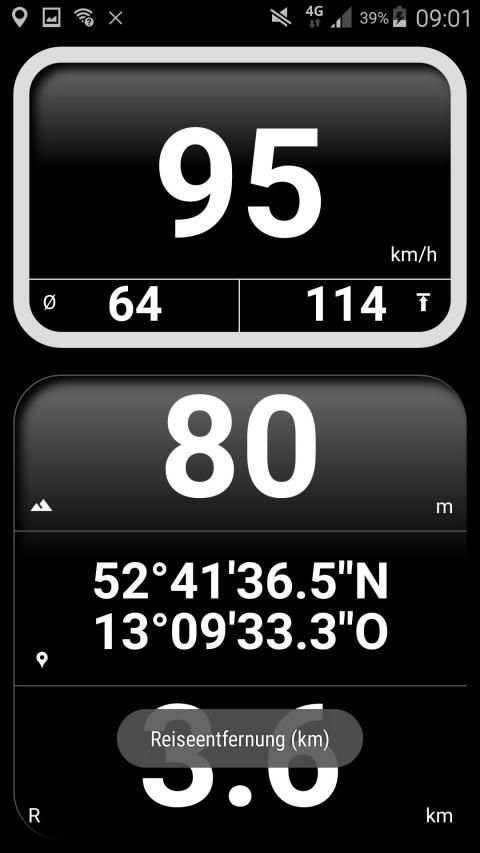 Tachometer km/h mit Entfernungsmesser und HUD स्क्रीनशॉट 6