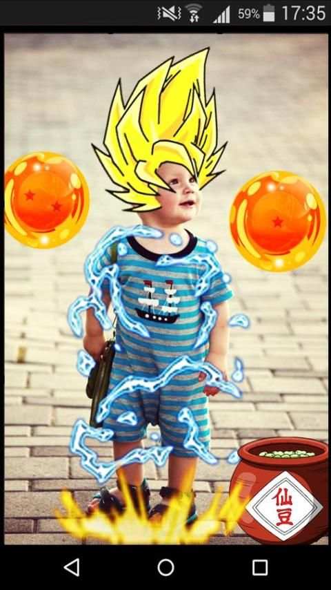 Photo Effects - Saiyan Camera screenshot 2