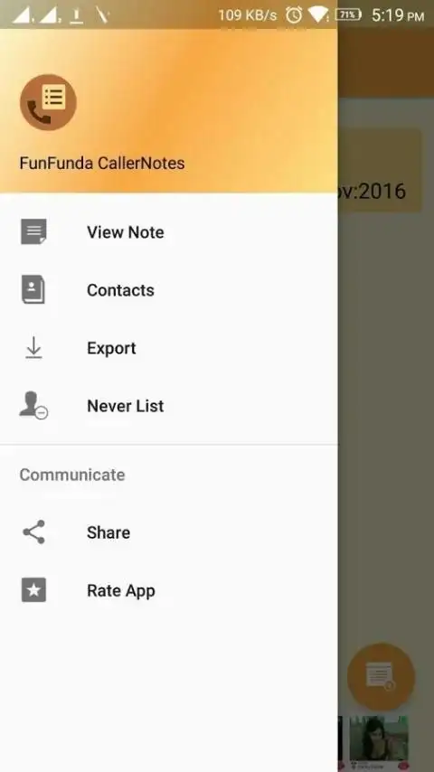 Free Call Note Android App स्क्रीनशॉट 3