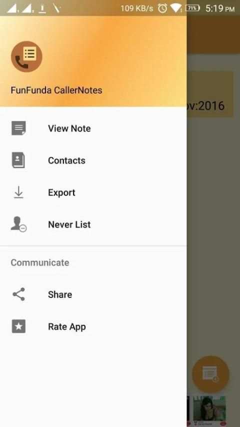 Free Call Note Android App स्क्रीनशॉट 3