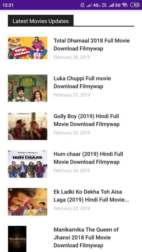 Filmywap 2020 स्क्रीनशॉट 1