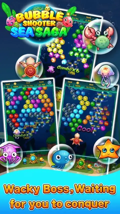 Bubble Sea Saga screenshot 2
