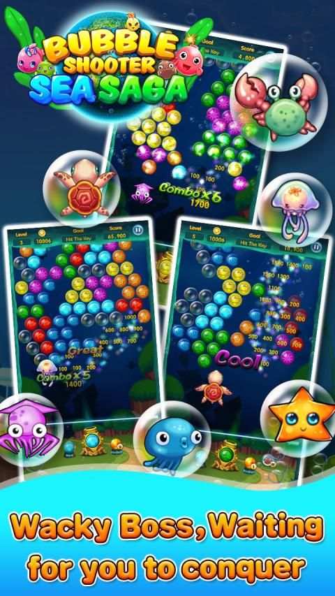 Bubble Sea Saga screenshot 2