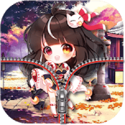 ikon Chibi Wallpaper Gacha life Zipper Lock Screen