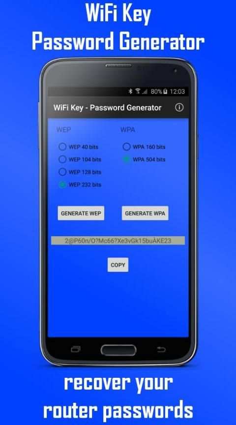 WiFi Key - Password Generator screenshot 1