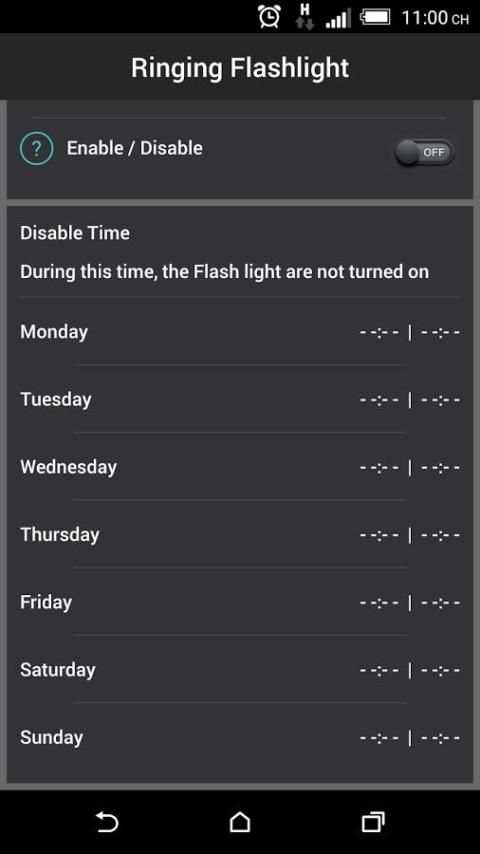 Ringing Flashlight screenshot 1