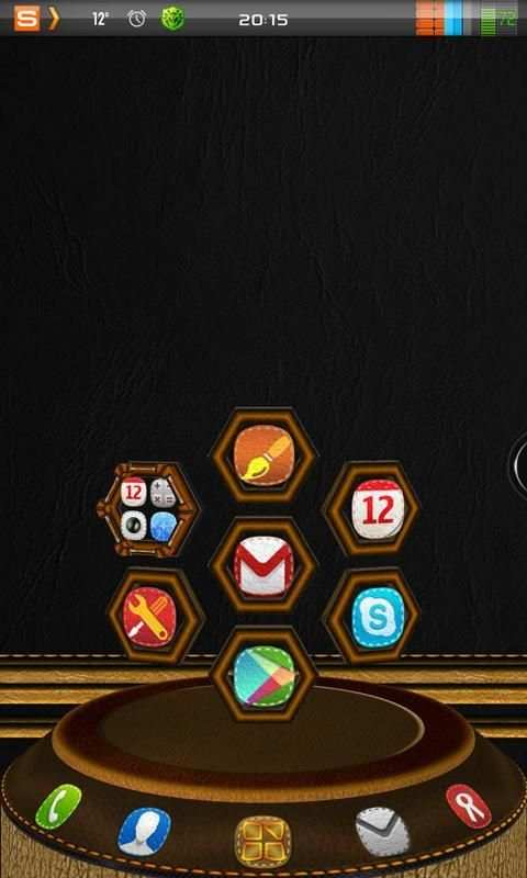 Next Launcher 3D Leather Theme screenshot 8