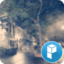 Sparkling Raindrops Free Theme icon