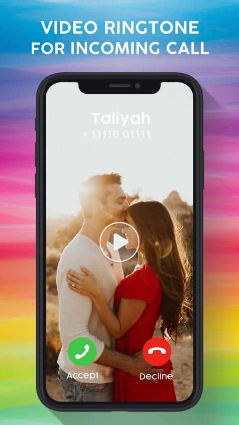 Video Ringtone for Incoming Call स्क्रीनशॉट 1
