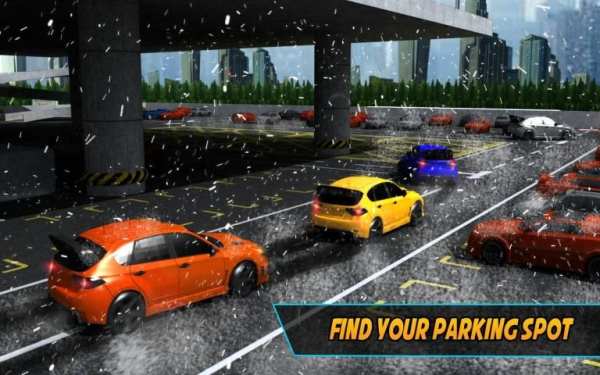 Multi-Level Winter Car Parking screenshot 7