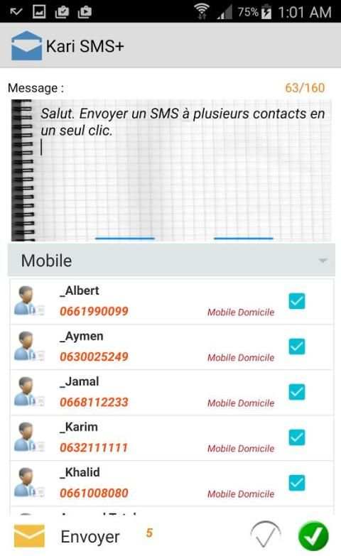 Kari SMS+ screenshot 2