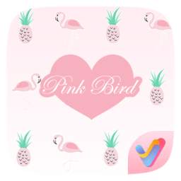 Pink Bird V Launcher Theme