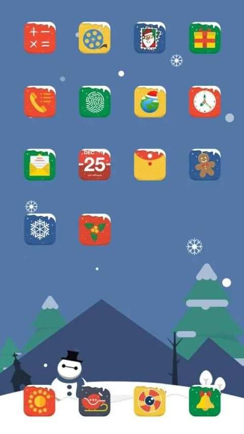 Christmas Ivy Launcher Theme 2 تصوير الشاشة