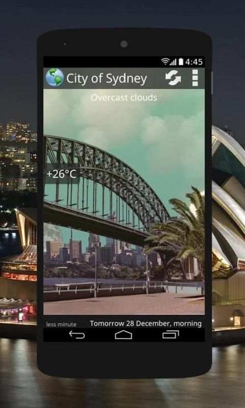 Animated Weather Widget, Clock 7 تصوير الشاشة