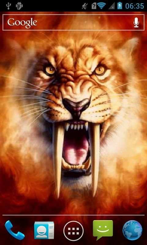 Furious tiger live wallpaper screenshot 2