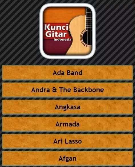 Kunci Gitar Musik Indonesia screenshot 3