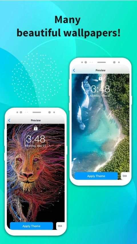 Color Lock Screen - Live Lock Screen screenshot 1