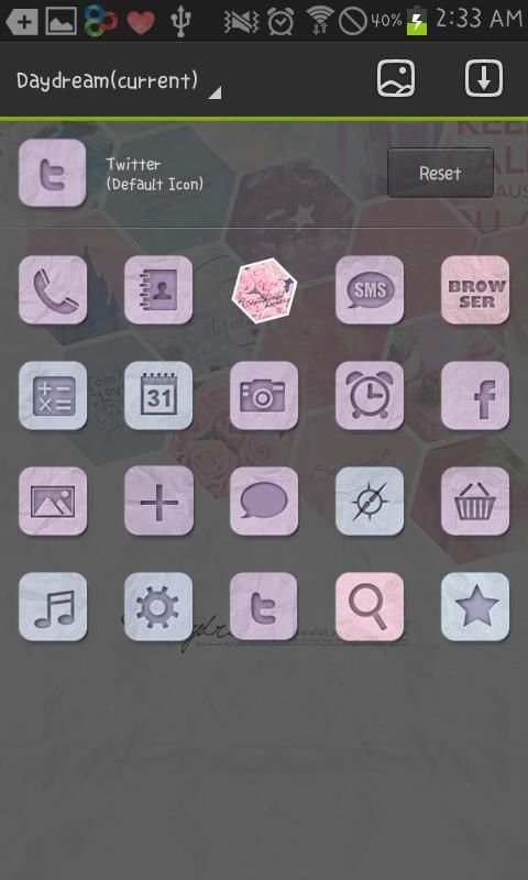 Daydream go launcher theme 1 تصوير الشاشة