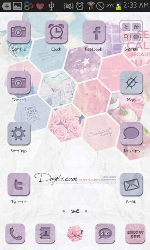 Daydream go launcher theme स्क्रीनशॉट 4