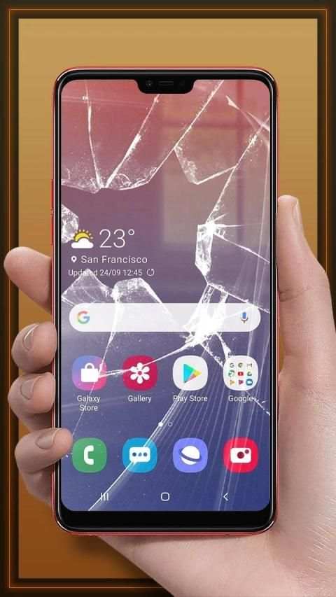 Broken screen Prank: Fire electric screen prank स्क्रीनशॉट 4
